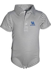 Kentucky Wildcats Baby Charcoal Carson Short Sleeve One Piece Polo