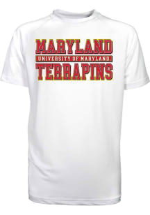 Youth White Maryland Terrapins Kevin Short Sleeve T-Shirt