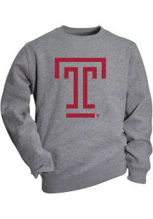 Temple Owls Toddler Grey Cruz Long Sleeve Crew Sweatshirt