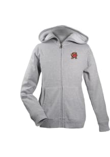 Youth Grey Maryland Terrapins Henry Long Sleeve Full Zip Jacket