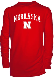 Youth Red Nebraska Cornhuskers Jessie Long Sleeve T-Shirt