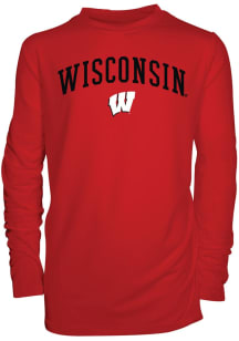 Youth Red Wisconsin Badgers Jessie Long Sleeve T-Shirt