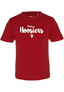 Indiana Hoosiers Toddler Girls Cardinal Toni Short Sleeve T-Shirt