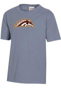 Youth Western Michigan Broncos Grey ComfortWash Garment Dyed Short Sleeve T-Shirt