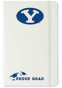 BYU Cougars Proud Grad team logo Notebook and Folder - White