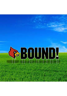 Louisville Cardinals Large Bound Yard Sign - Black