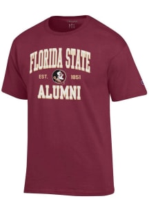 Champion Florida State Seminoles Red Est Alumni Jersey Short Sleeve T Shirt