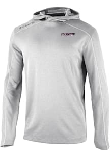 Columbia Illinois Fighting Illini Mens Grey Heat Seal Omni Wick Shotgun Hood