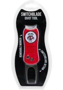 Red Wisconsin Badgers Switchblade Divot Tool