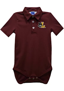 Vive La Fete Loyola Ramblers Baby Maroon Team Short Sleeve One Piece Polo