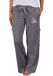 Concepts Sport Arizona Wildcats Womens Charcoal Trackside Cargo Loungewear Sleep Pants