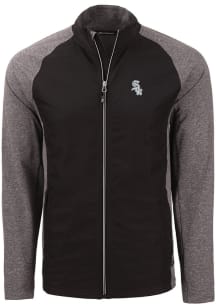 Cutter and Buck Chicago White Sox Mens Black Mono Adapt Eco Medium Weight Jacket