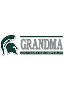 Michigan State Spartans 6x2 Grandma Auto Decal - Green