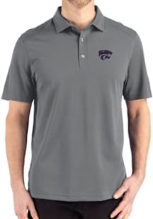 K-State Wildcats Graphite Cutter and Buck Advantage Refresh Pique Big and Tall Polo