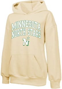 Minnesota North Stars Womens Gold Empire Hooded Sweatshirt