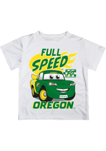 Toddler Oregon Ducks White Vive La Fete Full Speed Short Sleeve T-Shirt