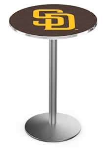 San Diego Padres Stainless Round Base Pub Table