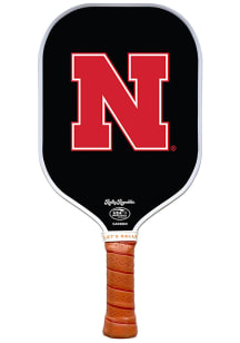 Black Nebraska Cornhuskers Logo Pickleball Paddles