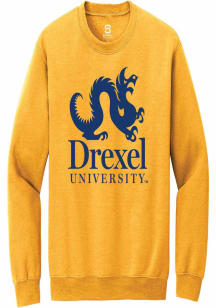 Mens Drexel Dragons Gold Summit Sportswear Academic Crew Sweatshirt
