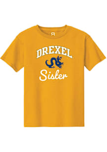 Summit Sportswear Drexel Dragons Youth Gold Sister Short Sleeve T-Shirt