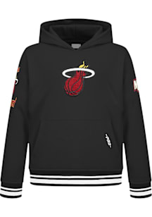 Pro Standard Miami Heat Youth Black Retro Classics Long Sleeve Hoodie