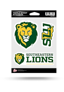 Southeastern Louisiana Lions Triple Spirit Auto Decal - Green