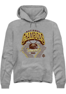 Western Michigan Broncos Mens Grey NIL 2025 National Champions Full Roster Player Hood