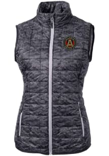 Cutter and Buck Atlanta United FC Womens Black Rainier PrimaLoft Printed Vest