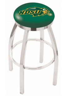 North Dakota State Bison Chrome Pub Stool - Green