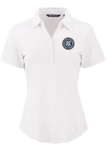 Cutter and Buck New York City FC Womens White Forge Eco Polo Short Sleeve Polo Shirt