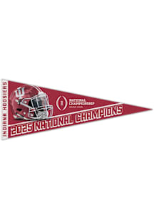 Indiana Hoosiers 2025 National Champs 12x30 Pennant - Crimson