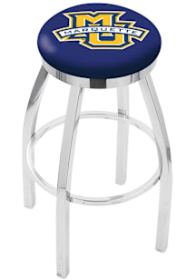 Marquette Golden Eagles Chrome Pub Stool - Silver
