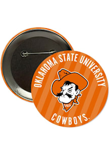 Oklahoma State Cowboys 3" Stripes Button - Orange