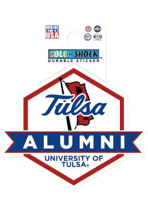 Blue Tulsa Golden Hurricane 3&quot; Alumni Durable Stickers