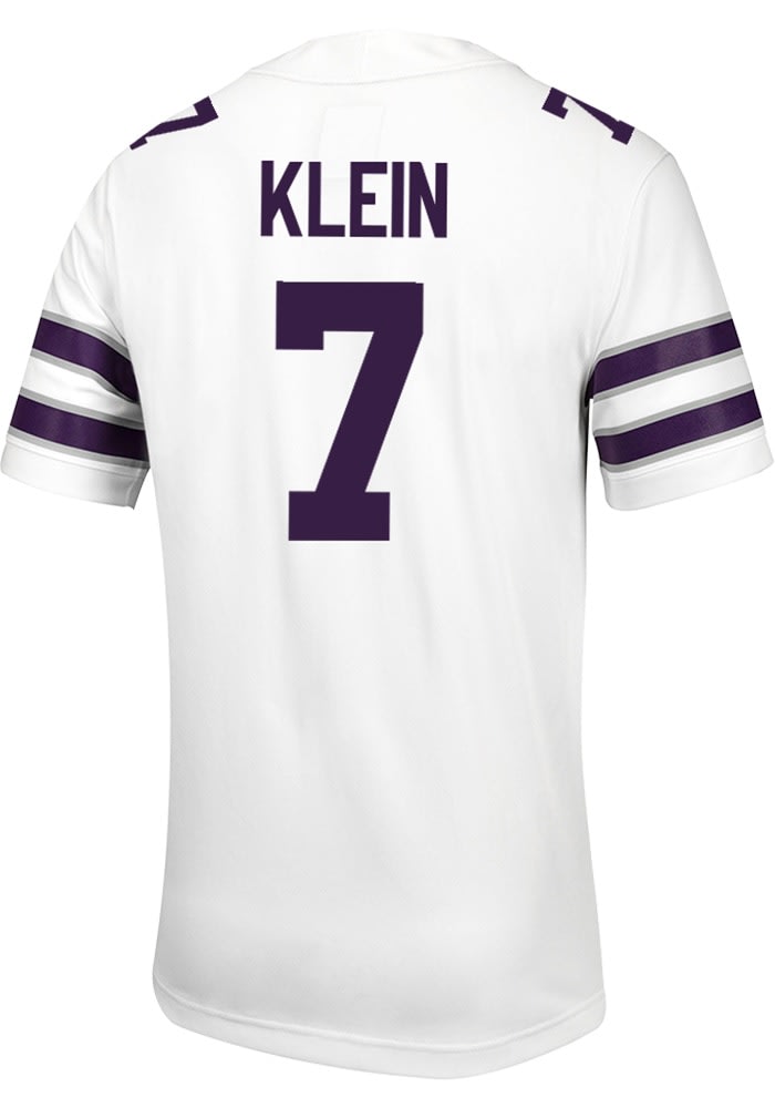 Collin Klein Mens White K-State Wildcats Name And Number Football