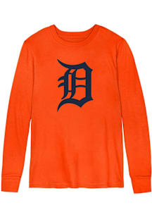 Detroit Tigers Toddler Orange Logo Long Sleeve T-Shirt