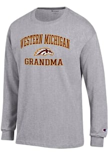 Champion Western Michigan Broncos Grey Grandma Jersey Long Sleeve T Shirt
