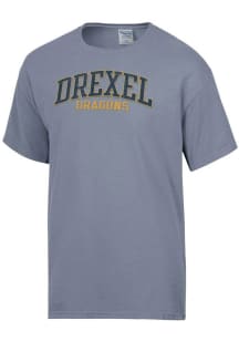 Drexel Dragons Grey ComfortWash Arch Garment Dyed Short Sleeve T-Shirt