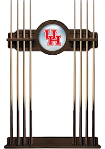 Houston Cougars Solid Wood Cue Rack Pool Table