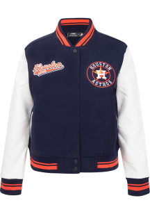 Mens Houston Astros Pro Standard Mens Script Tail Heavyweight Jacket - Navy Blue