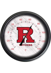 Black Rutgers Scarlet Knights Outdoor Thermometer Weather Tool