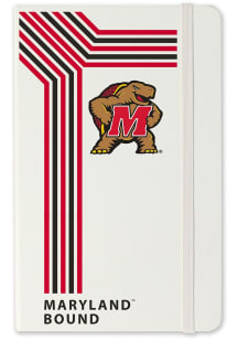 White Maryland Terrapins School Bound team logo Notebook and Folder