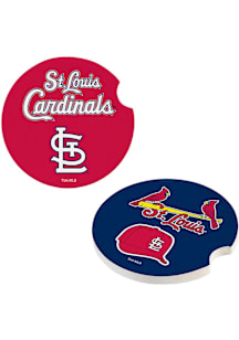 St Louis Cardinals 2Pk Car Coaster - Cardinal