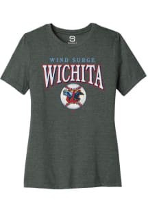 Summit Sportswear Wichita Wind Surge Womens Graphite Homerun Short Sleeve T-Shirt