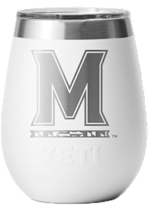 Maryland Terrapins 10oz YETI Stainless Steel Stemless - White