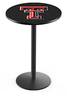 Texas Tech Red Raiders Black Round Base Pub Table