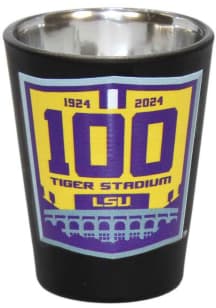 LSU Tigers Black Matte 100 Year Shot Glass