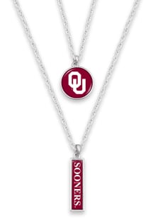 Oklahoma Sooners Double Layer Necklace