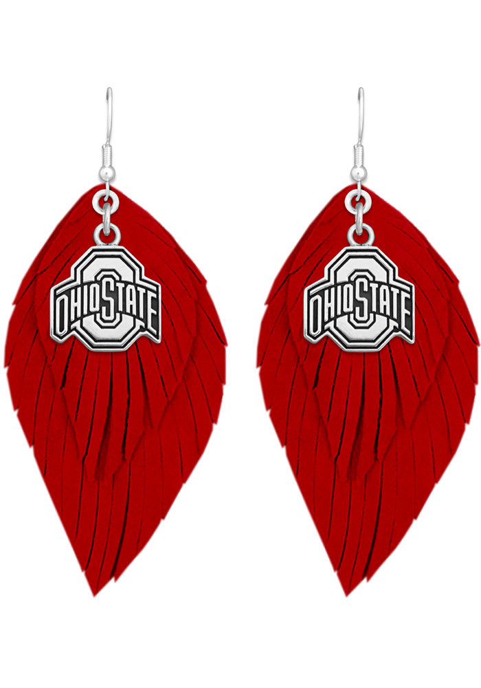 Ohio State Buckeyes Boho Womens Earrings