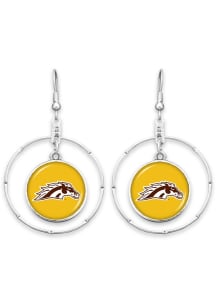 Campus Chic Western Michigan Broncos Womens Earrings - Yellow